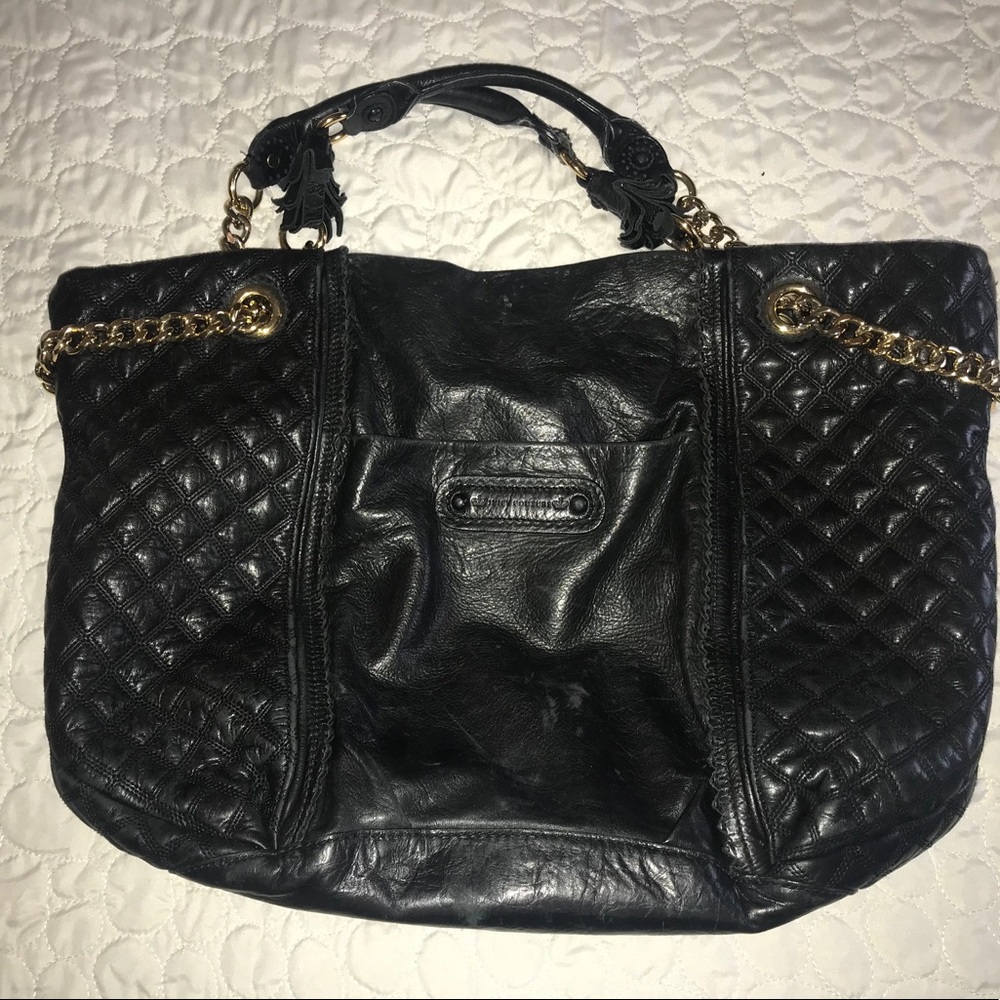 Juicy couture Large Black Leather Tote